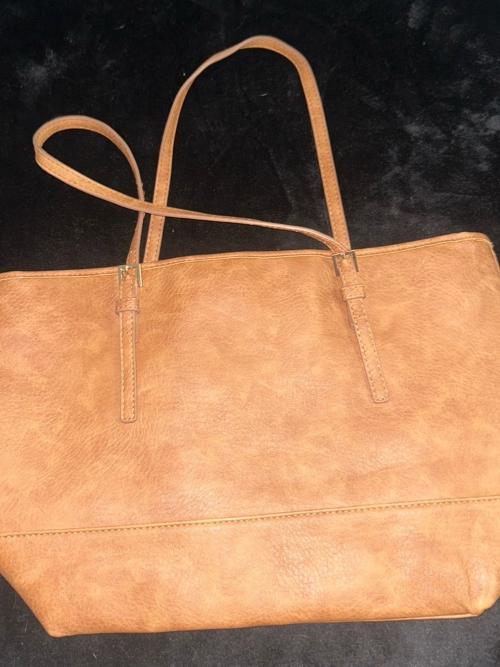 Urban Expressions Tan Faux-Leather Tote